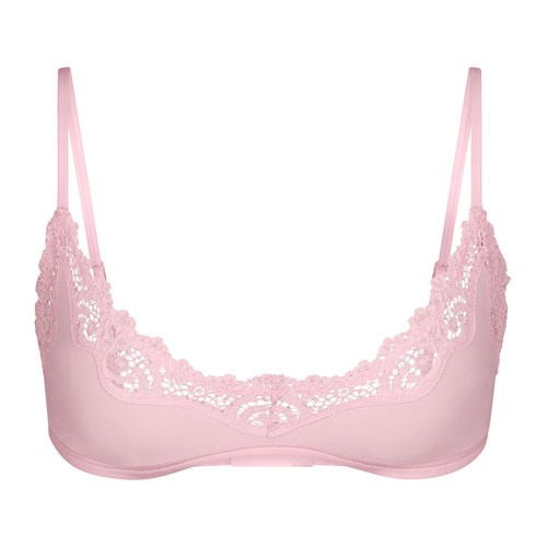 SKIMS Fits Everybody Cipkovane Scoop Bralette Cherry Blossom | YN9876253