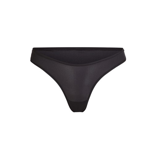 SKIMS Fits Everybody Dipped Front Tanga Onyx | HG0216937