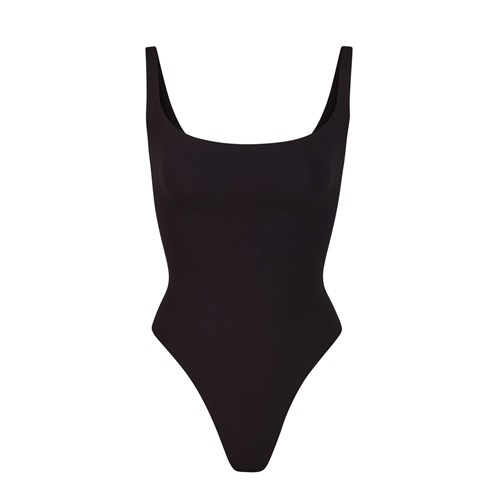 SKIMS Fits Everybody Square Neck Bodysuit Onyx | KF6235971