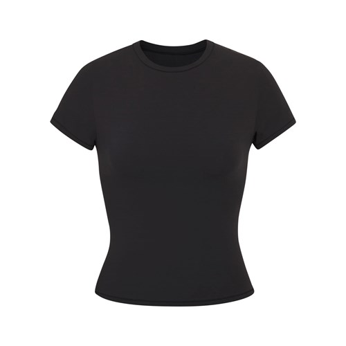 SKIMS Fits Everybody T-shirt Onyx | XK2793810