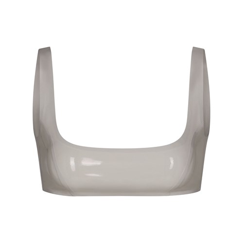 SKIMS Latex Scoop Neck Bralette Cement | TL3592847