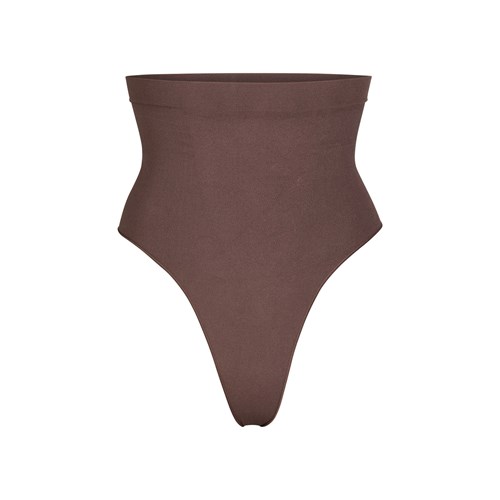 SKIMS Sculpting Stredne Pásom Tanga Cocoa | GB5018943