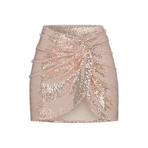 SKIMS Sequin Sarong Mini Skirt Clay | KD1069572